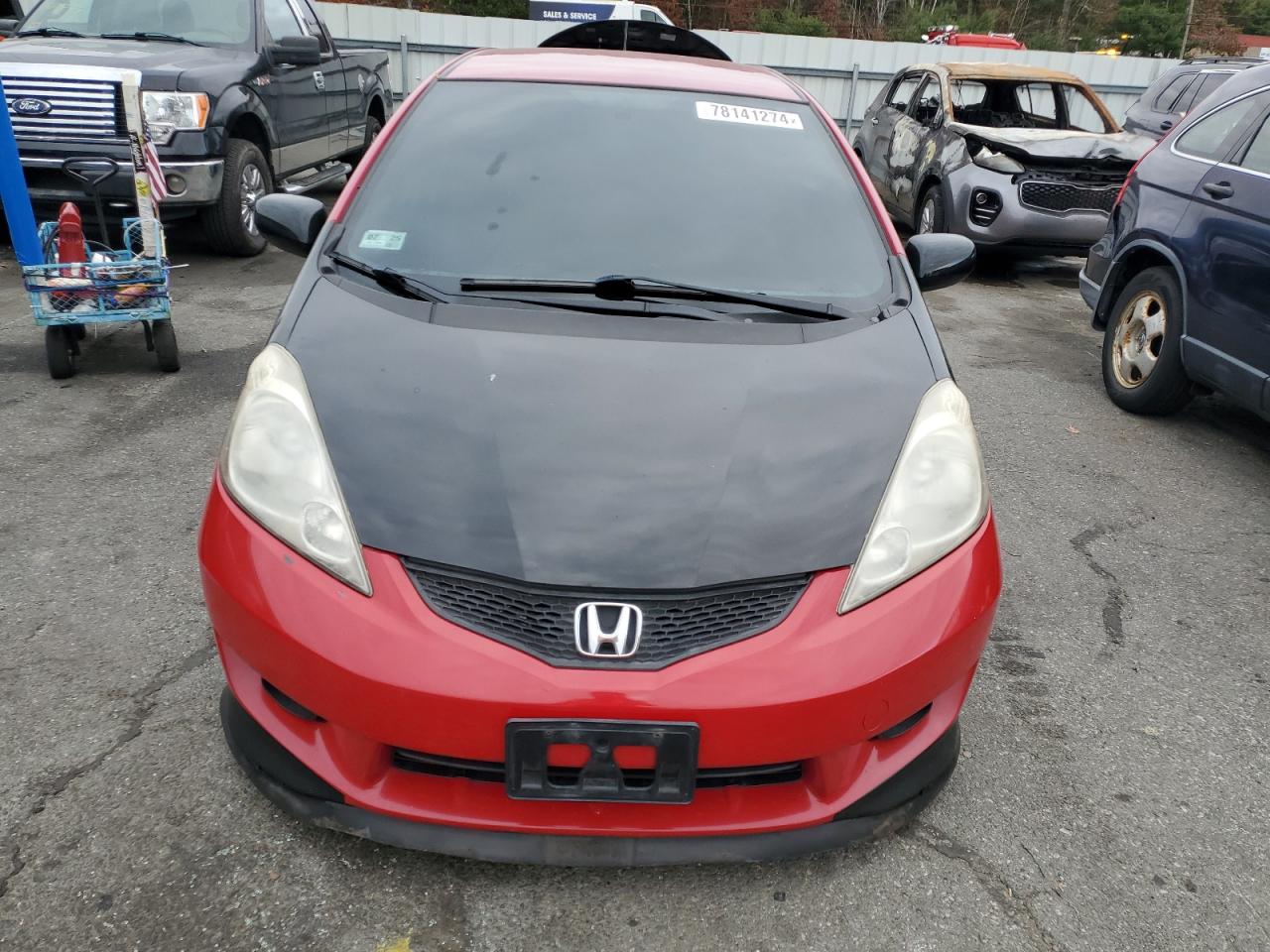 2009 Honda Fit VIN JHMGE87409S041347 Copart auction photo, rear end damage thumbnail 5