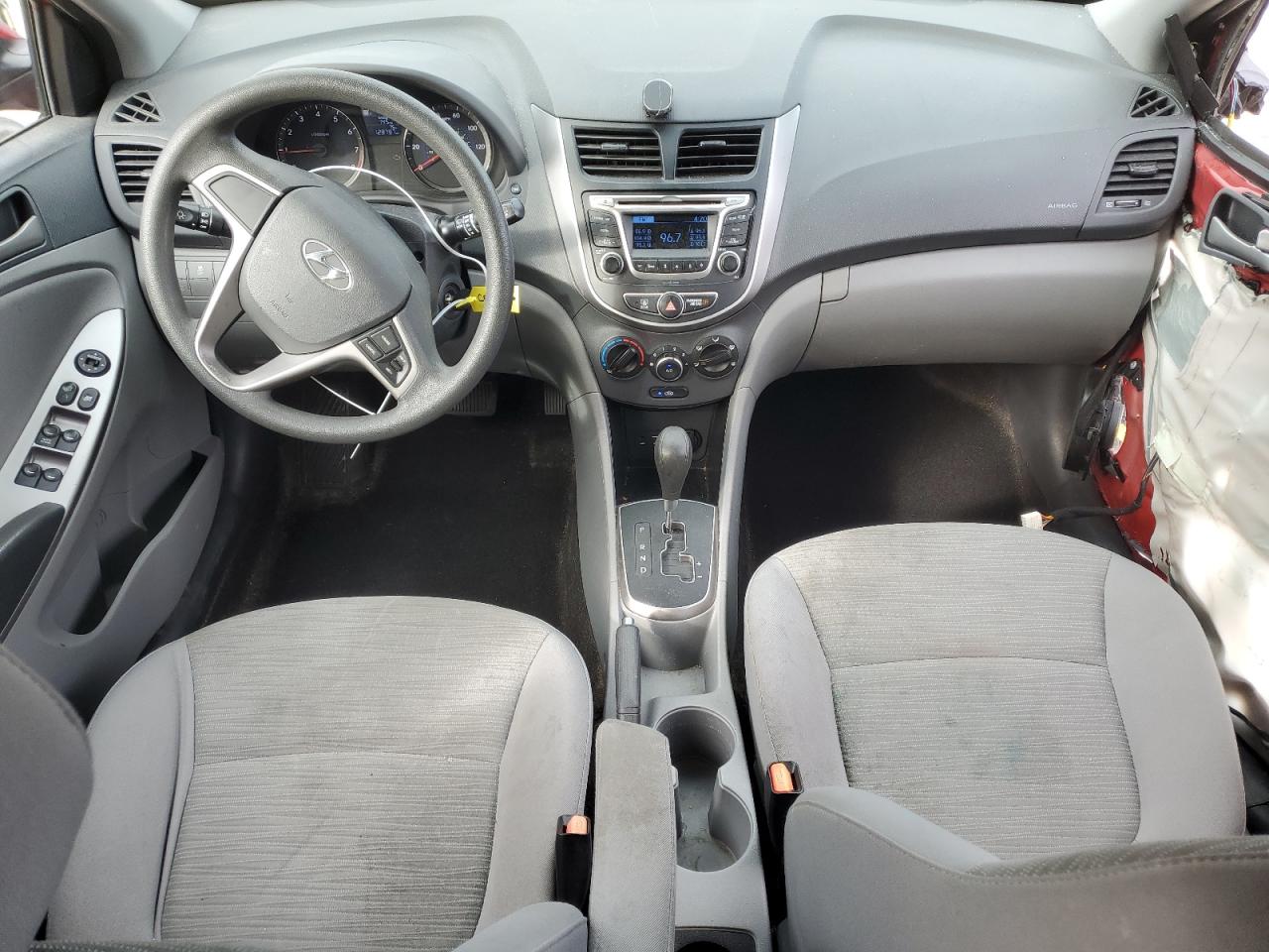 2016 Hyundai Accent VIN KMHCT5AE5GU241708 Copart auction photo, all over damage thumbnail 8