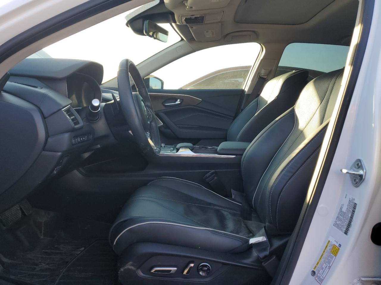 2022 Acura TLX VIN 19UUB6F64NA003058 Copart auction photo, front end / side damage thumbnail 7