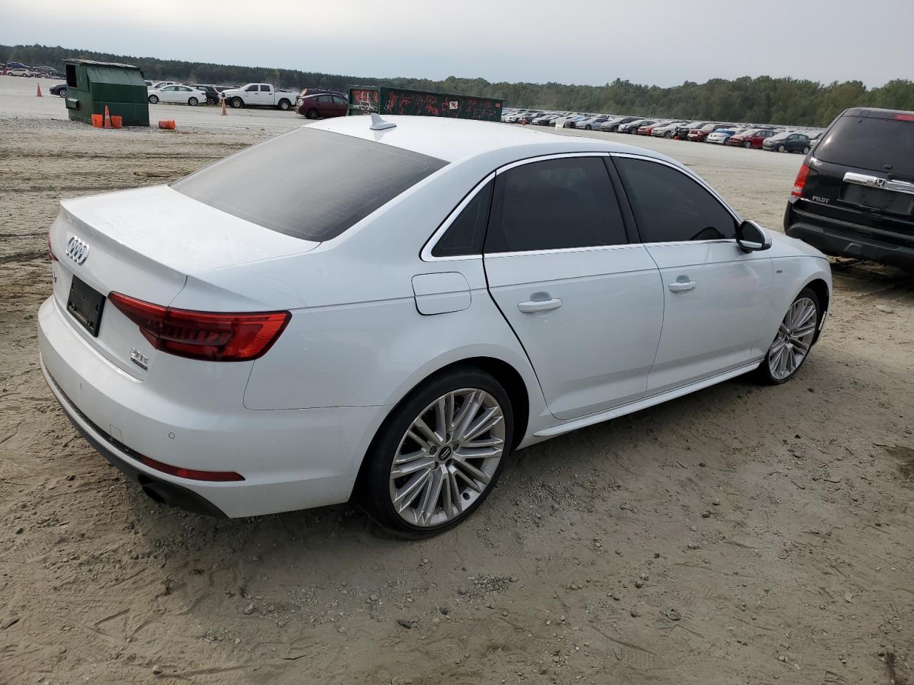 2017 Audi A4 VIN WAUENAF4XHN068048 Copart auction photo, rear end / side damage thumbnail 3