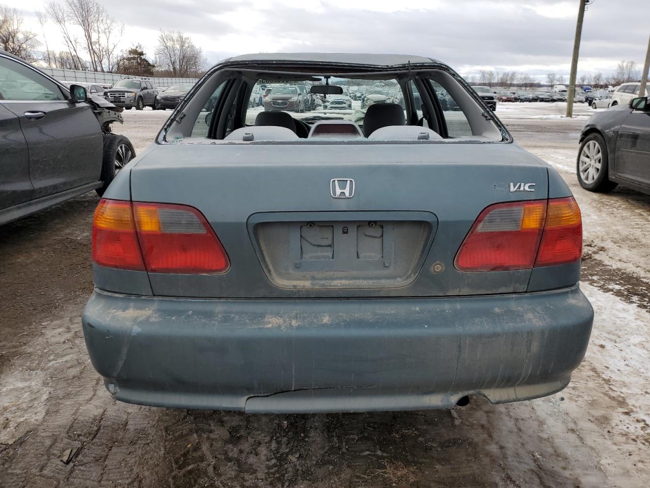2000 Honda Civic VIN 2HGEJ6615YH579369 Copart auction photo, front end / rear end damage thumbnail 6