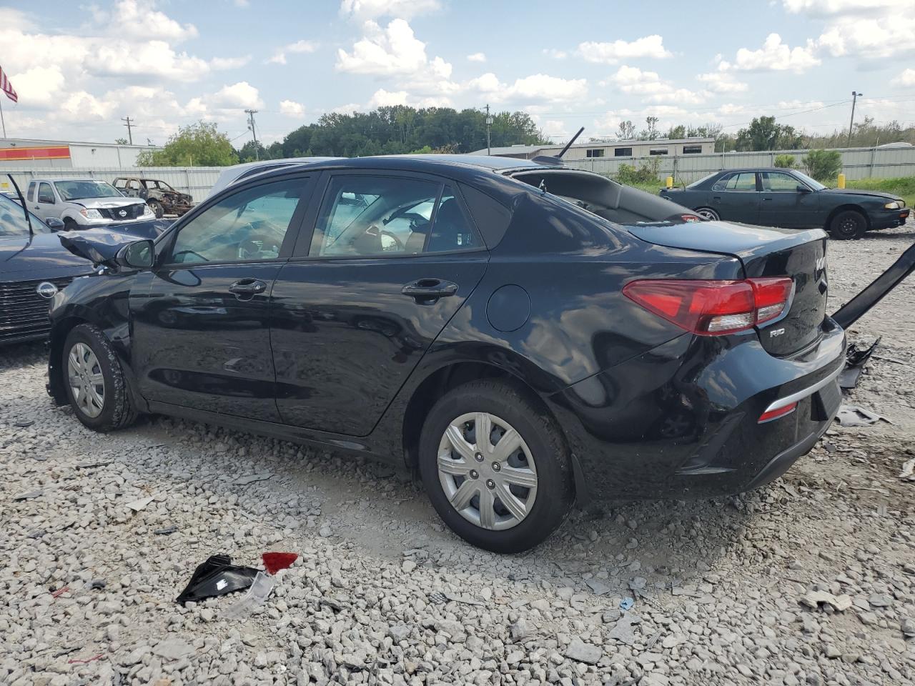 2023 KIA Rio VIN 3KPA24AD2PE629414 Copart auction photo, all over damage thumbnail 2