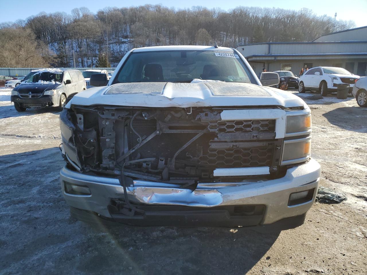 2014 Chevrolet Silverado VIN 1GCVKREC1EZ391170 Copart auction photo, front end damage thumbnail 5
