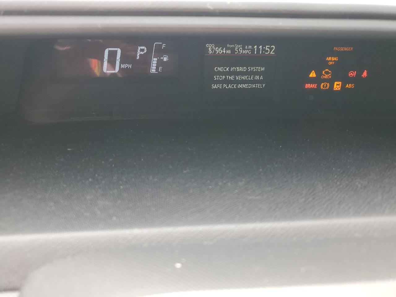 2015 Toyota Prius VIN JTDKDTB34F1578305 Copart auction photo, front end / minor dent/scratches damage thumbnail 9