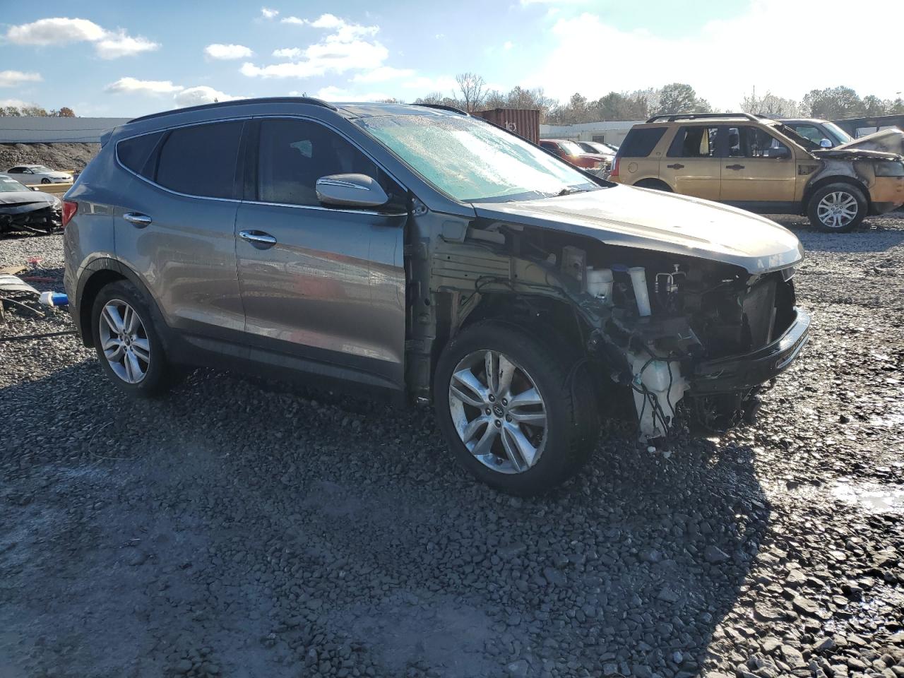 2014 Hyundai Santa Fe VIN 5XYZW3LA4EG140369 Copart auction photo, front end damage thumbnail 4