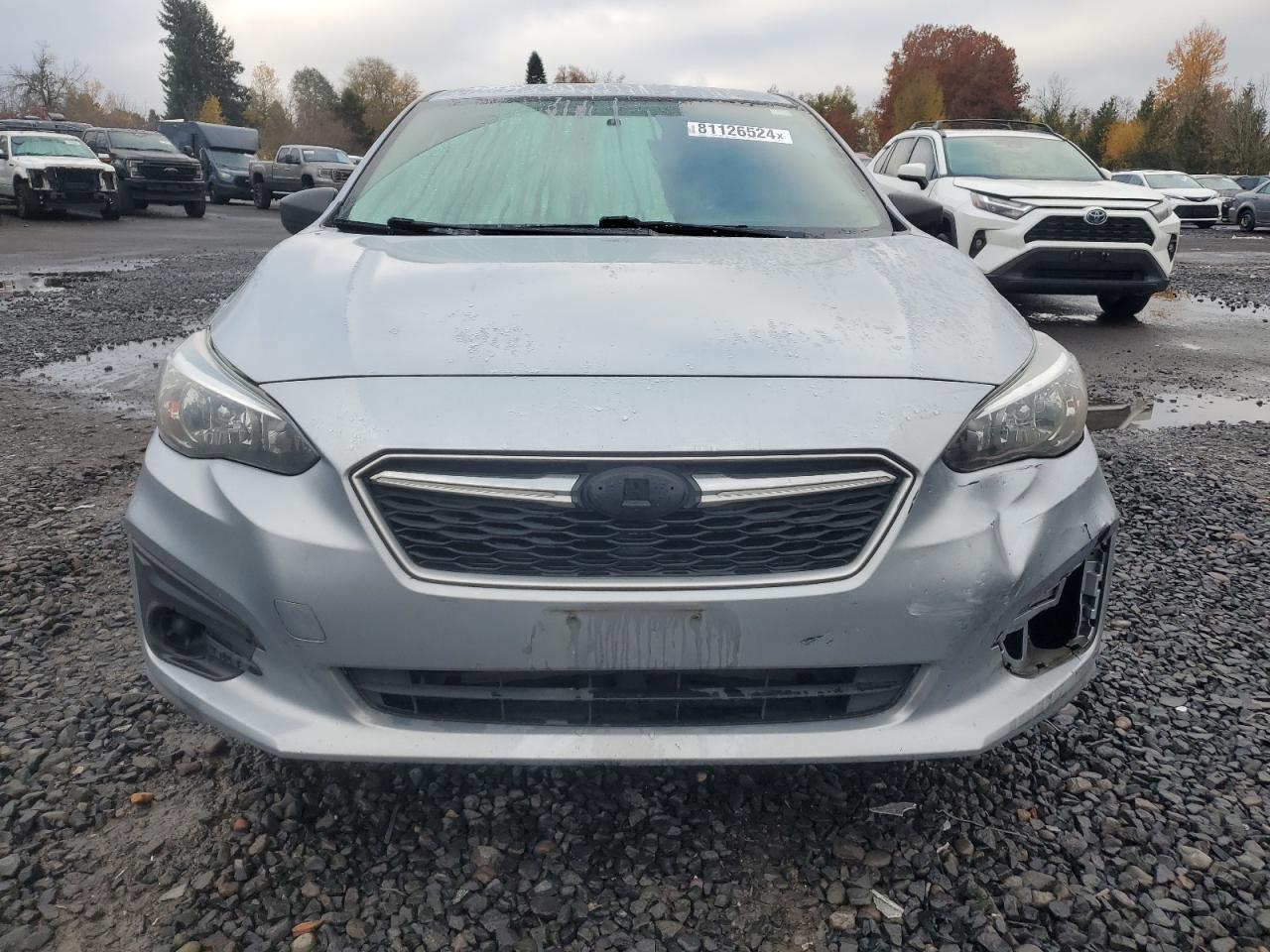 2018 Subaru Impreza VIN 4S3GTAA65J3750279 Copart auction photo, side / front end damage thumbnail 5