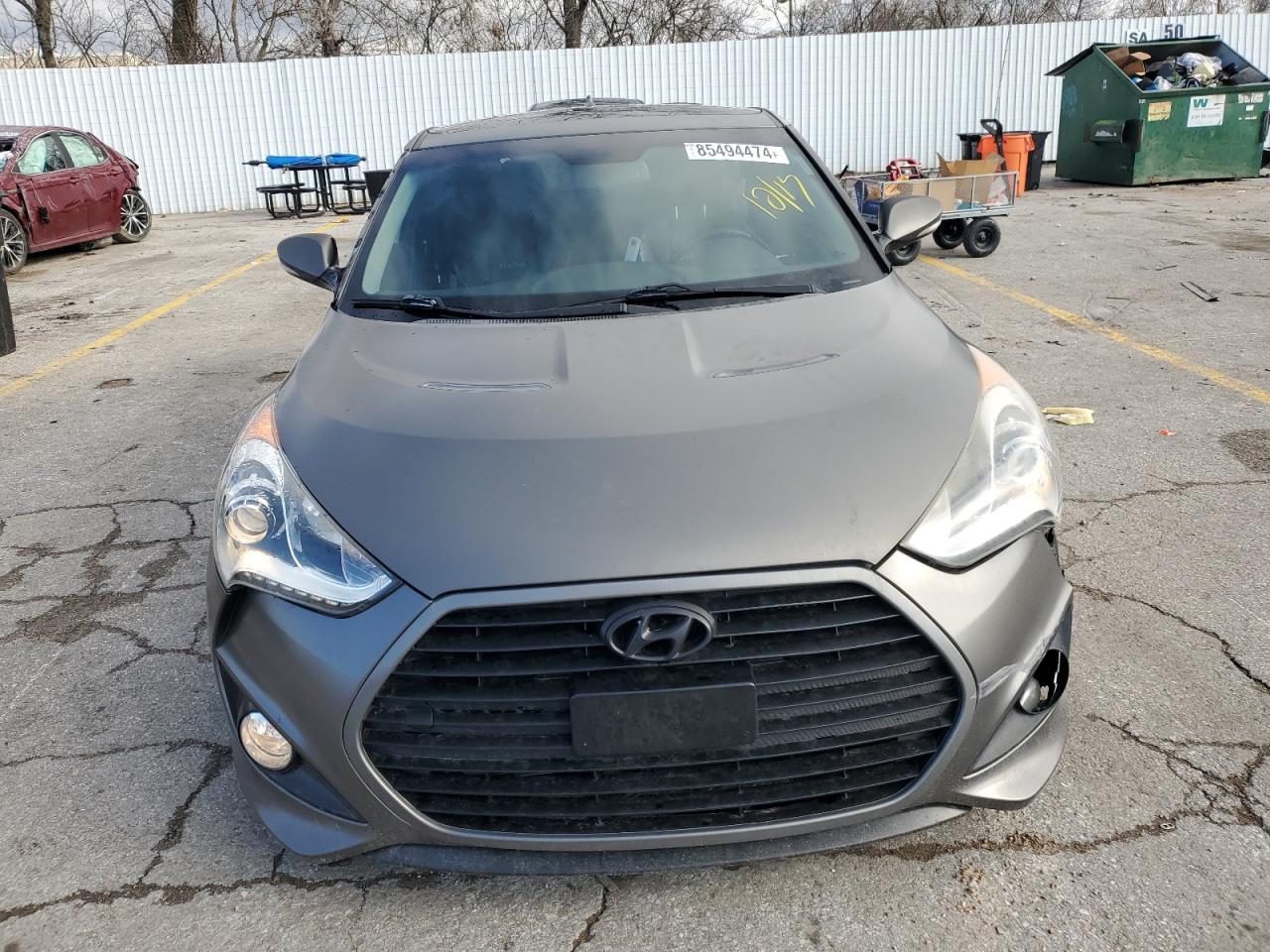 2013 Hyundai Veloster VIN KMHTC6AE5DU171922 Copart auction photo, all over damage thumbnail 5