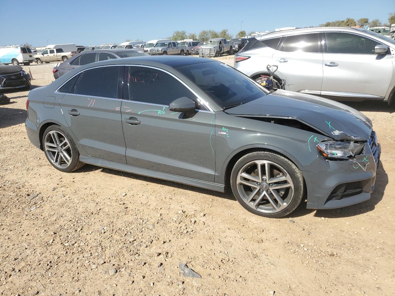 2018 Audi A3 VIN WAUJ8GFF2J1044317 Copart auction photo, front end / minor dent/scratches damage thumbnail 4
