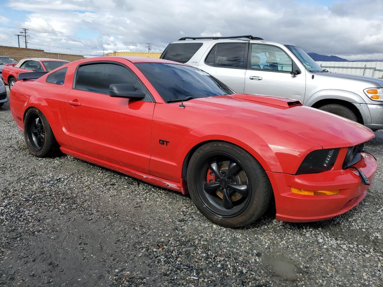 2005 Ford Mustang VIN 1ZVHT82H755143742 Copart auction photo, all over damage thumbnail 4