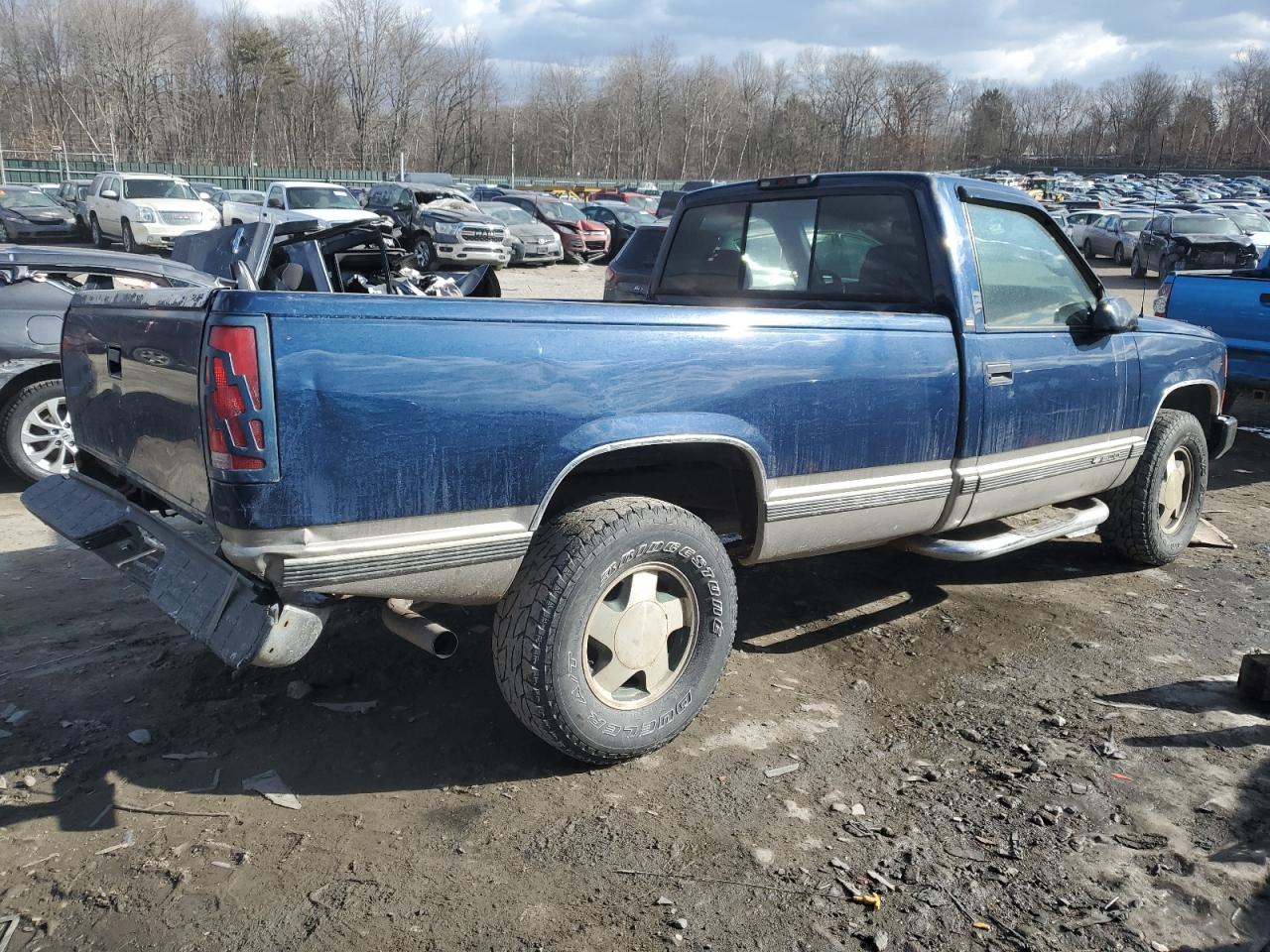 1998 Chevrolet GMT-400 VIN 1GCEK14R3WZ215181 Copart auction photo, rear end damage thumbnail 3