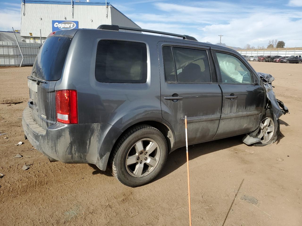 2011 Honda Pilot VIN 5FNYF4H58BB003824 Copart auction photo, front end / side damage thumbnail 3