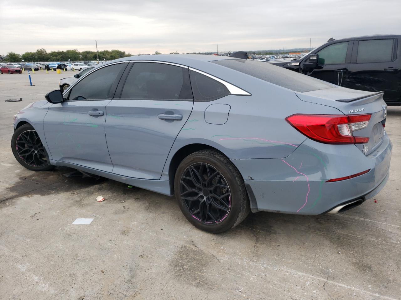 2022 Honda Accord VIN 1HGCV1F46NA018407 Copart auction photo, front end damage thumbnail 2