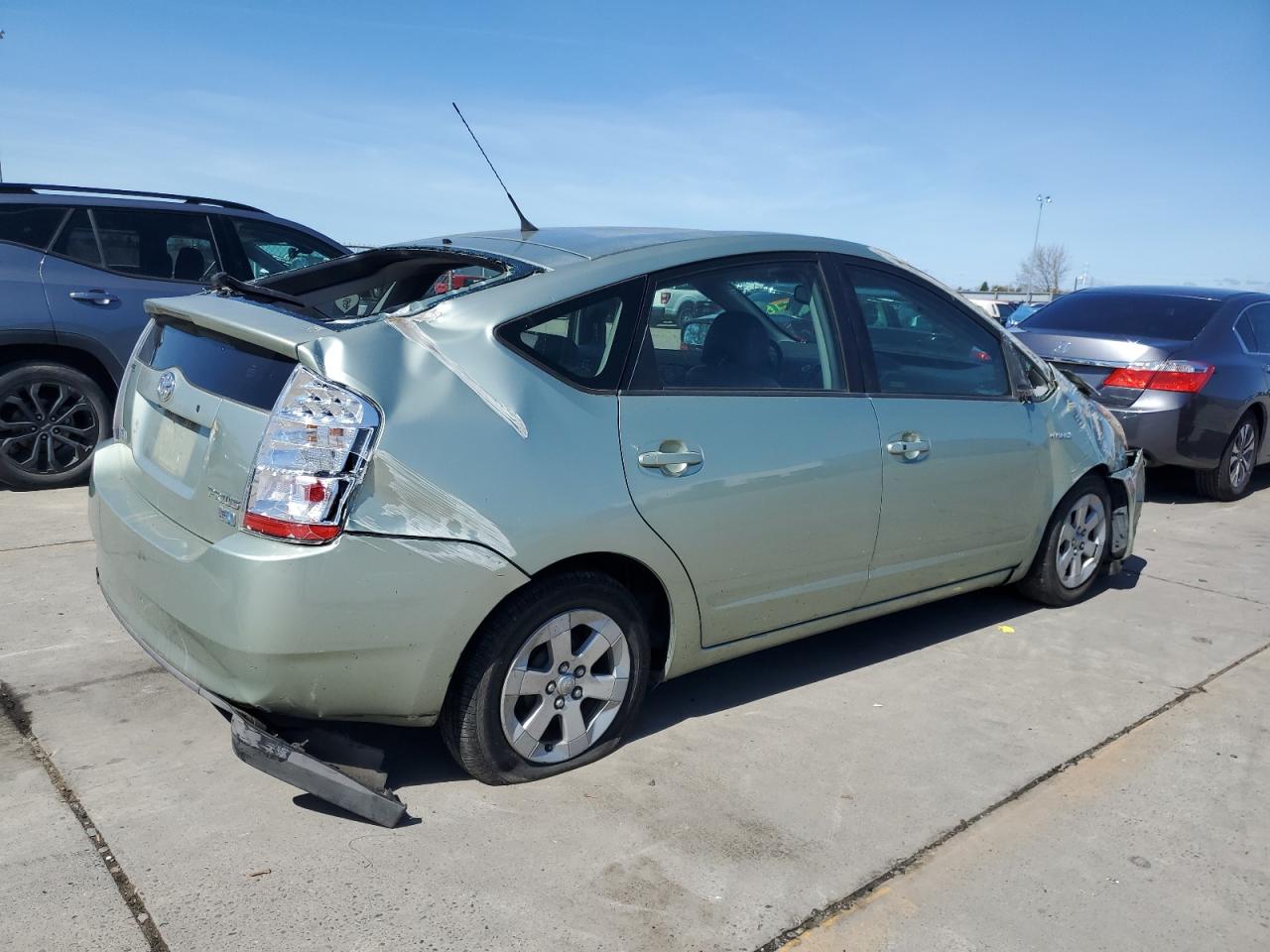 2008 Toyota Prius VIN JTDKB20U383439057 Copart auction photo, all over damage thumbnail 3