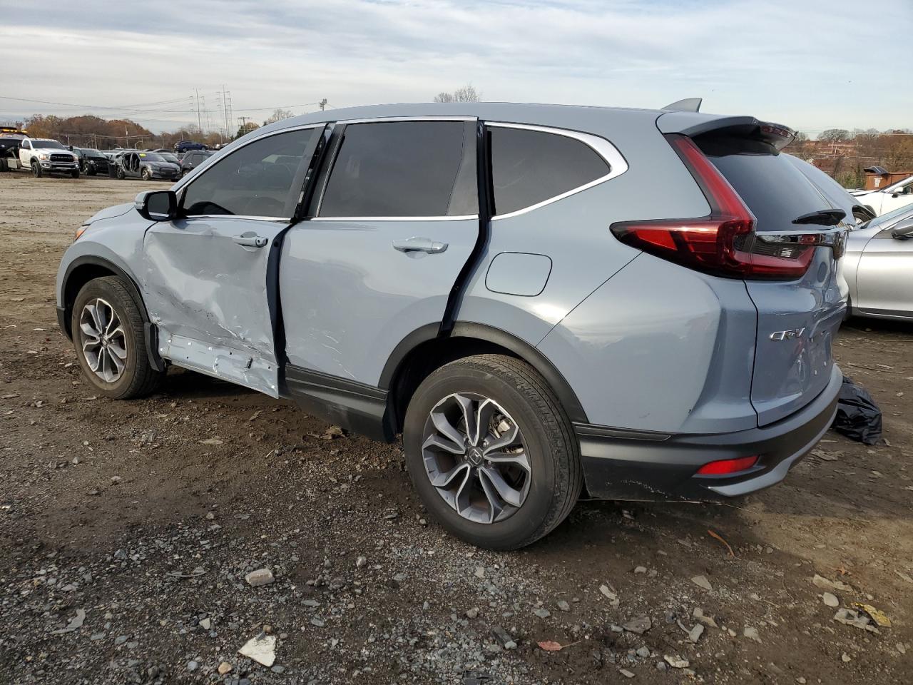 2022 Honda CR-V VIN 5J6RW2H89NL001689 Copart auction photo, side damage thumbnail 2