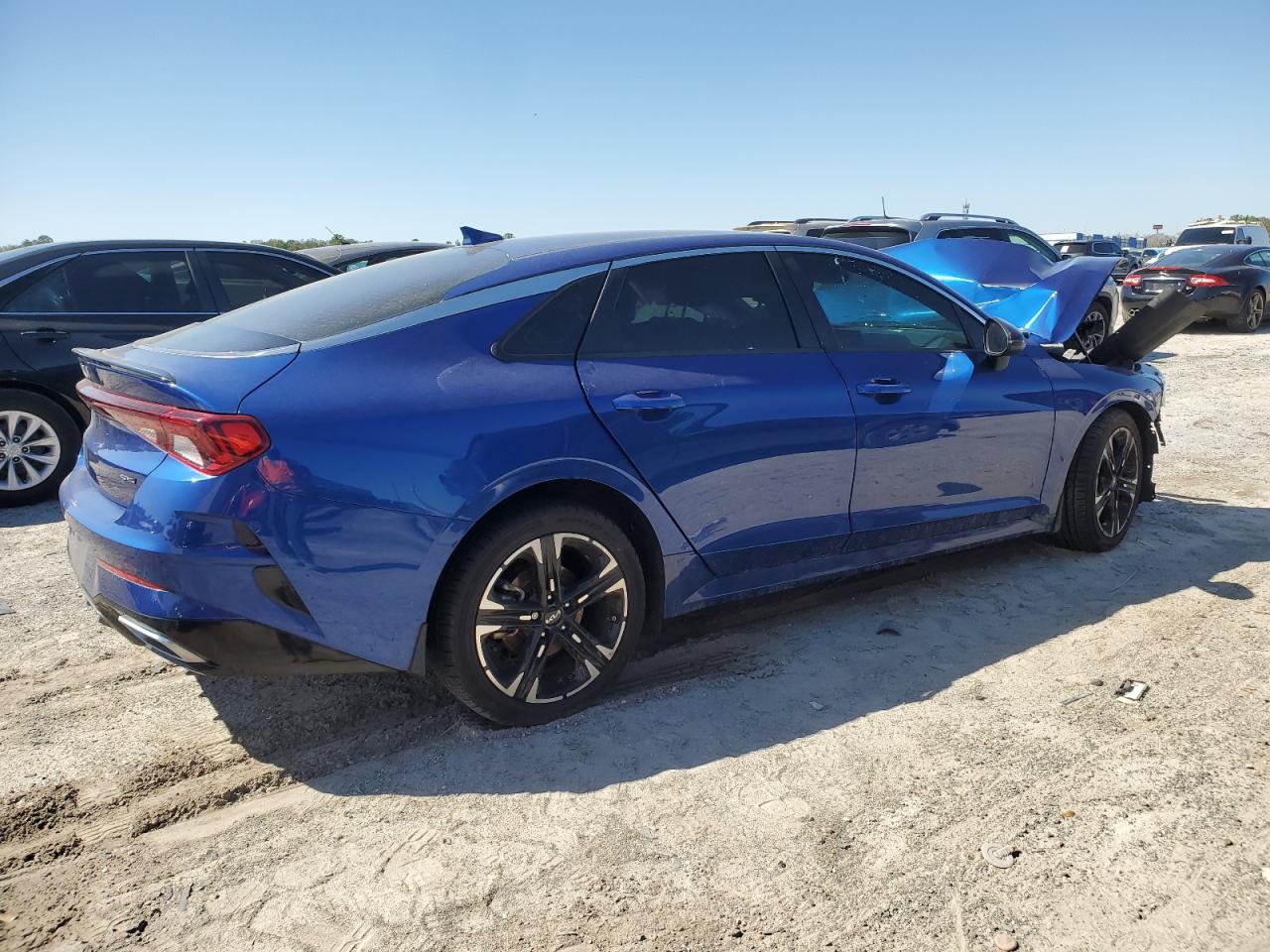 2022 KIA K5 VIN 5XXG64J2XNG127347 Copart auction photo, front end / minor dent/scratches damage thumbnail 3