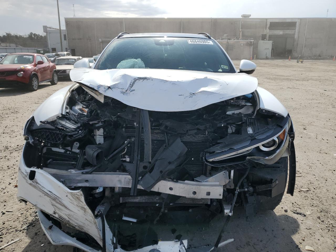 2018 Alfa Romeo Stelvio VIN ZASFAKNN7J7B95991 Copart auction photo, front end damage thumbnail 5
