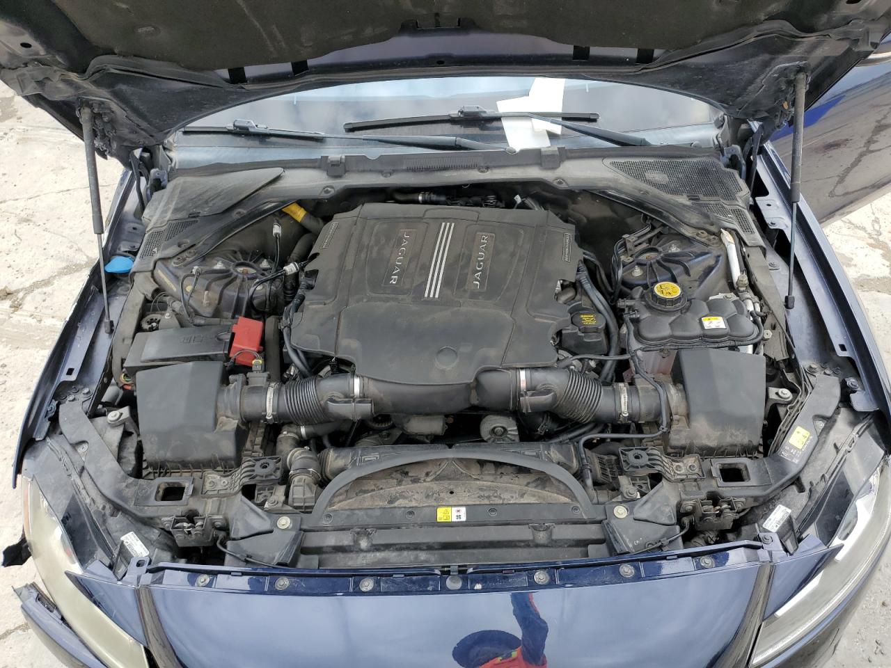 2017 Jaguar XF VIN SAJBJ4BVXHCY30910 Copart auction photo, front end damage thumbnail 12
