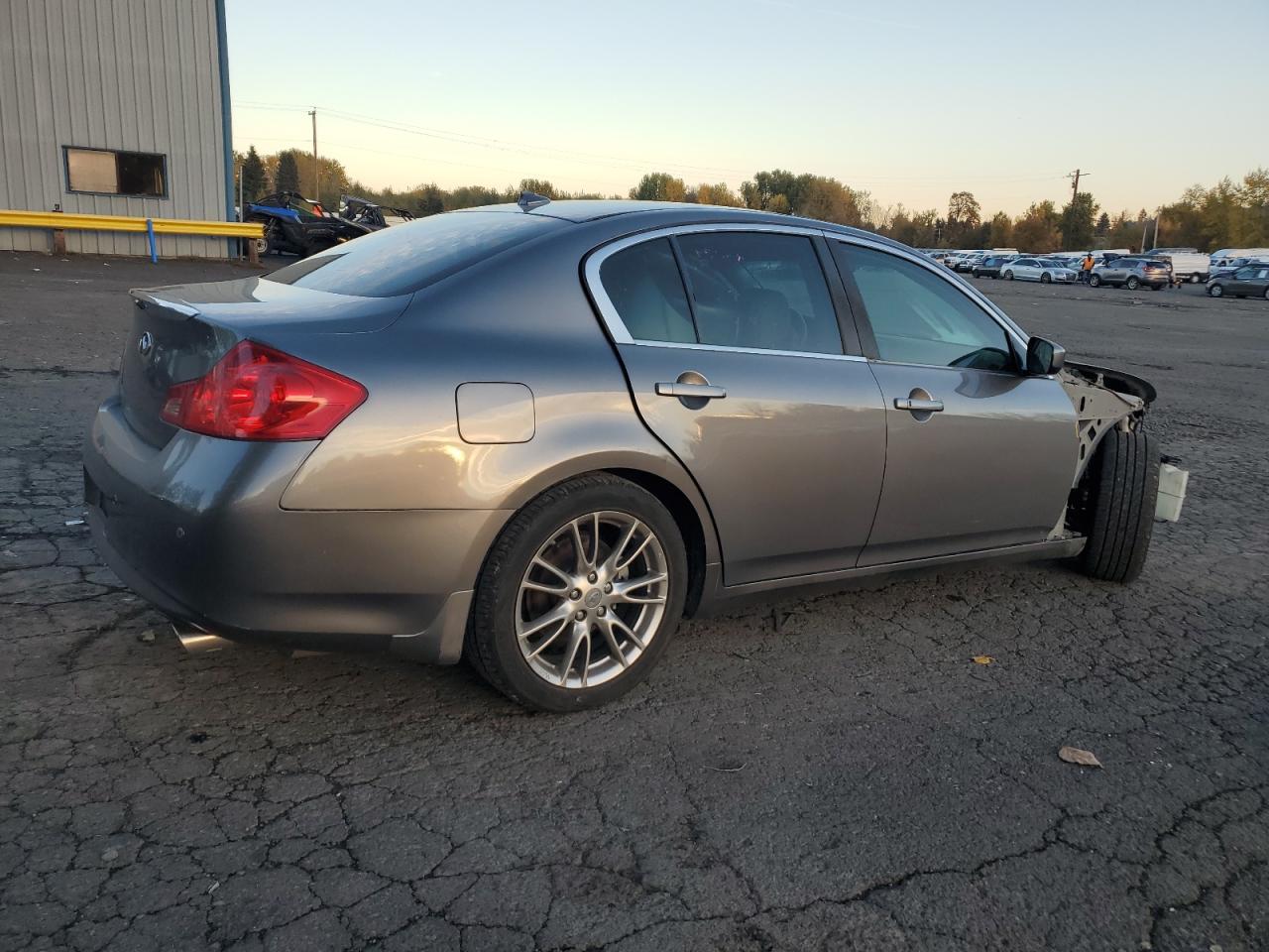 2013 Infiniti G VIN JN1CV6AP7DM300813 Copart auction photo, front end damage thumbnail 3