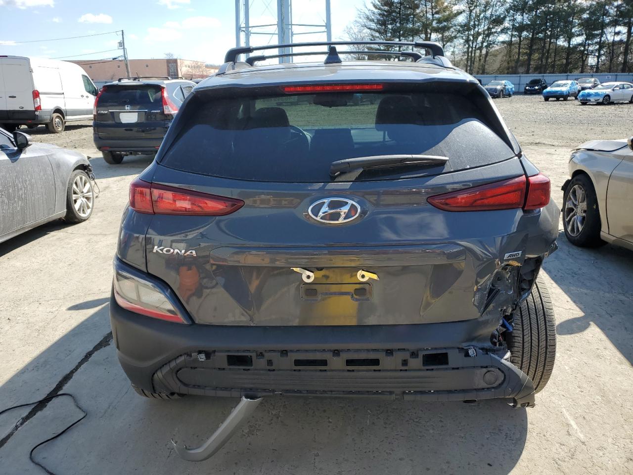 2023 Hyundai Kona VIN KM8K6CAB3PU054089 Copart auction photo, rear end / minor dent/scratches damage thumbnail 6