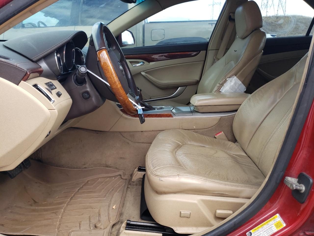 2009 Cadillac CTS VIN 1G6DT57V290104092 Copart auction photo, side / front end damage thumbnail 7