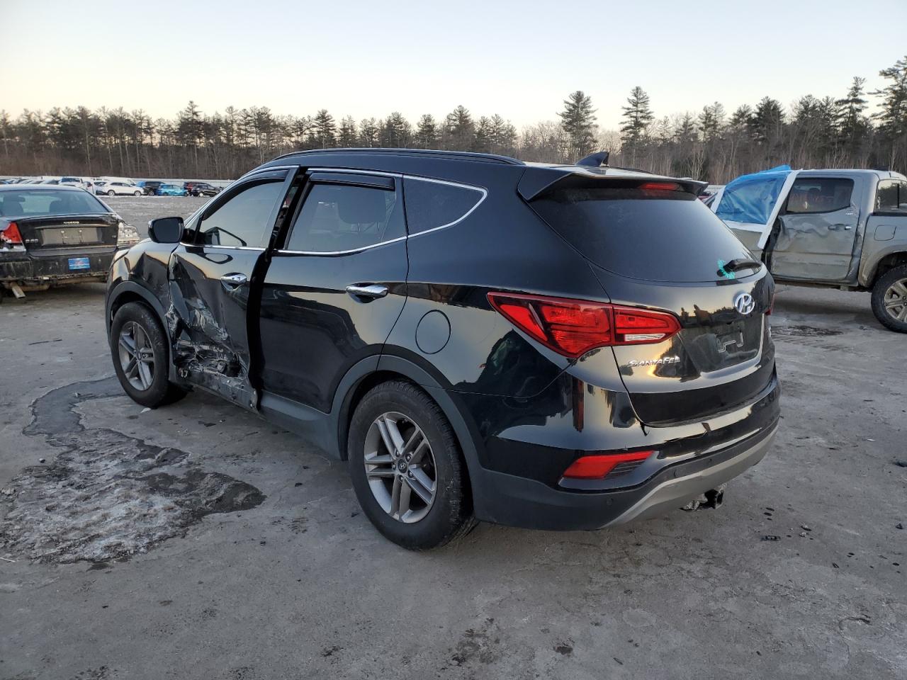 2018 Hyundai Santa Fe VIN 5NMZUDLB0JH075573 Copart auction photo, side damage thumbnail 2