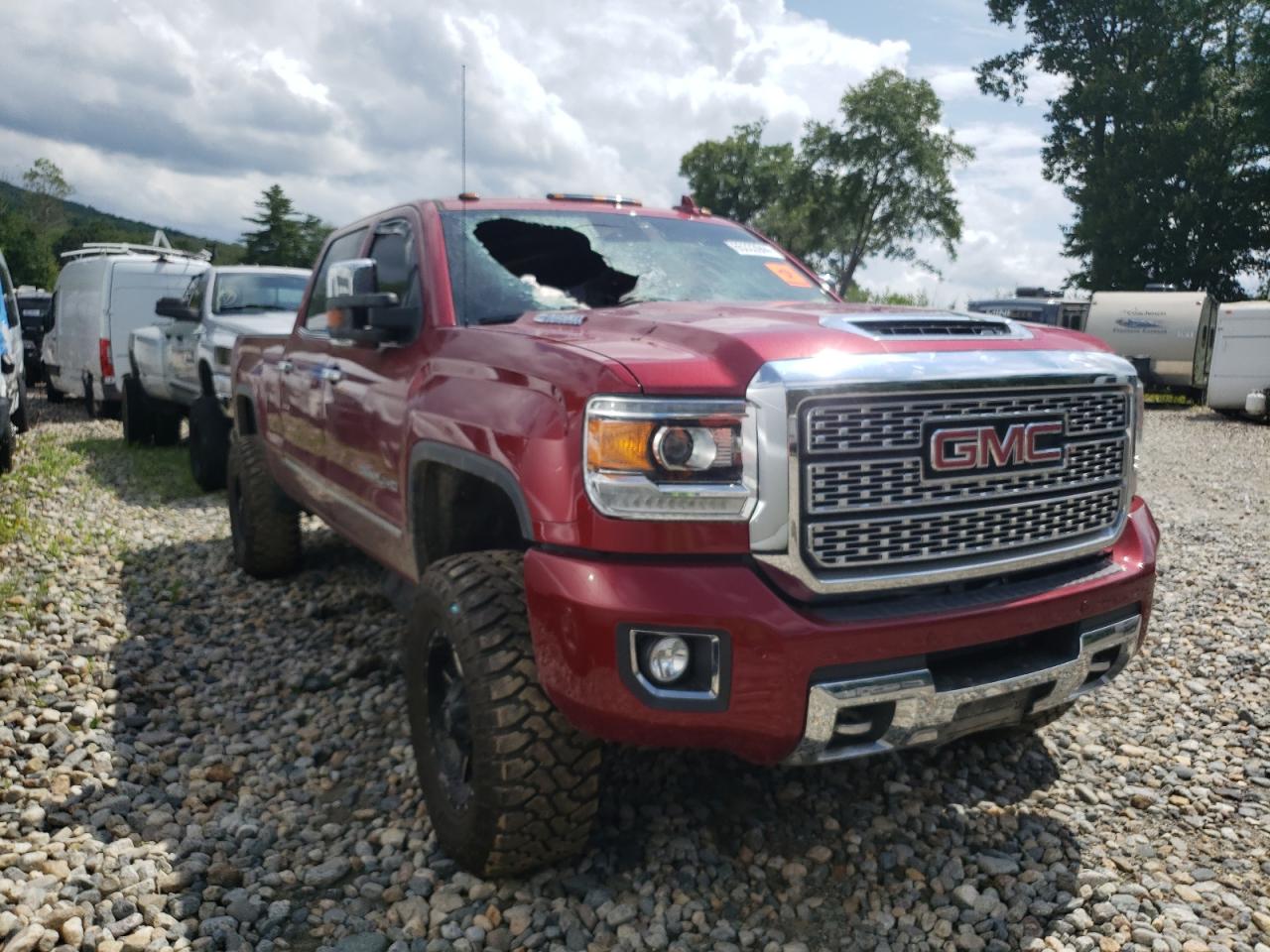 2019 GMC Sierra VIN 1GT42WEY5KF258110 Copart auction photo, burn - interior / rear end damage thumbnail 4