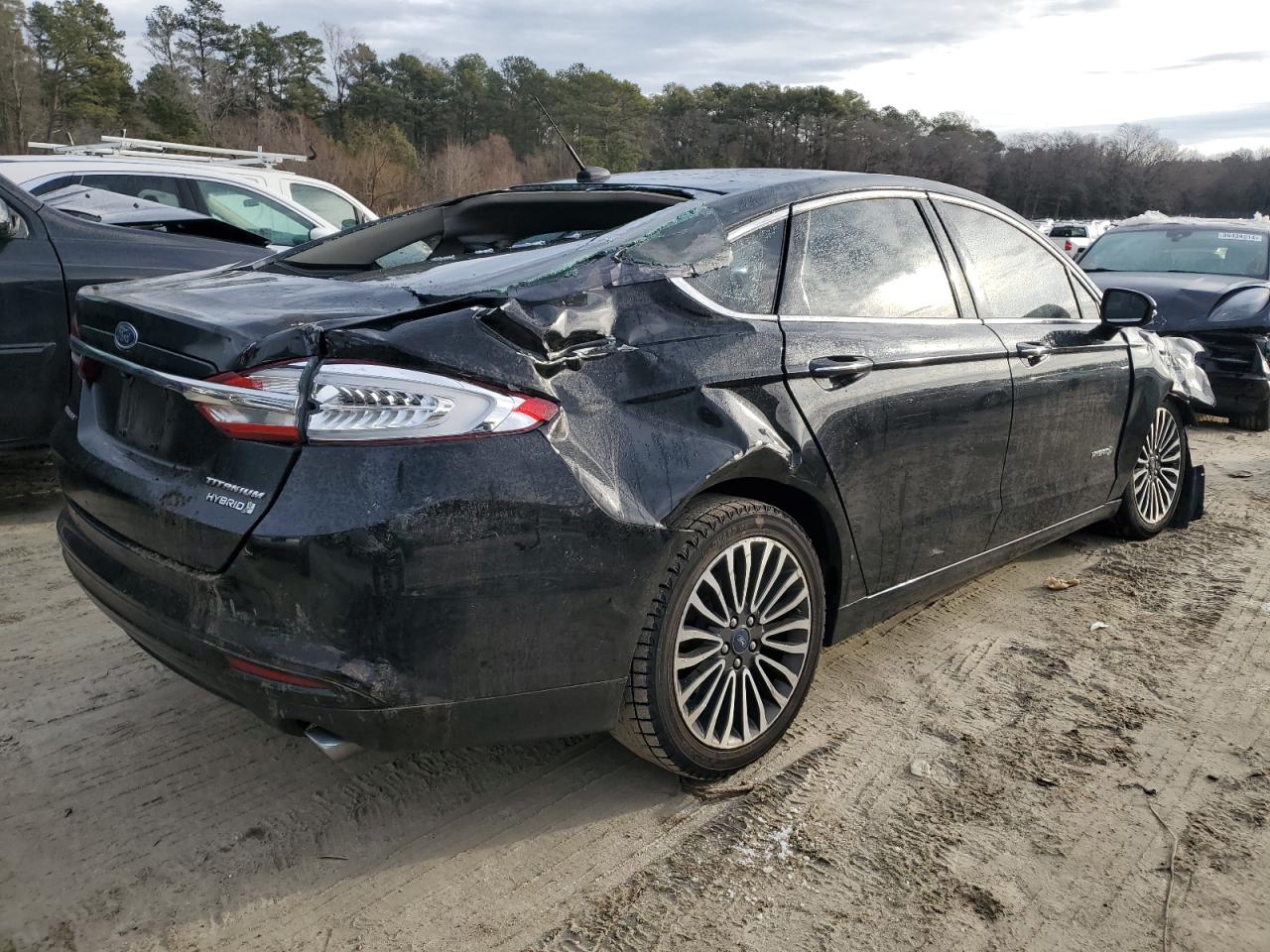 2018 Ford Fusion VIN 3FA6P0RU4JR269668 Copart auction photo, all over / undercarriage damage thumbnail 3