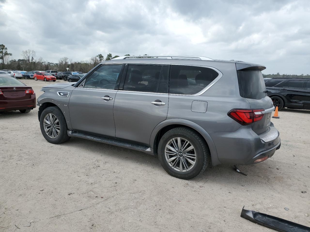 2020 Infiniti QX80 VIN JN8AZ2NF5L9702046 Copart auction photo, front end / side damage thumbnail 2