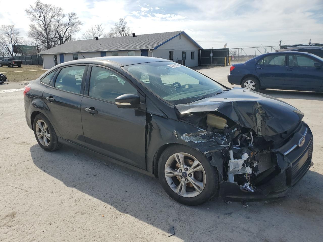 2014 Ford Focus VIN 1FADP3F21EL448458 Copart auction photo, front end damage thumbnail 4