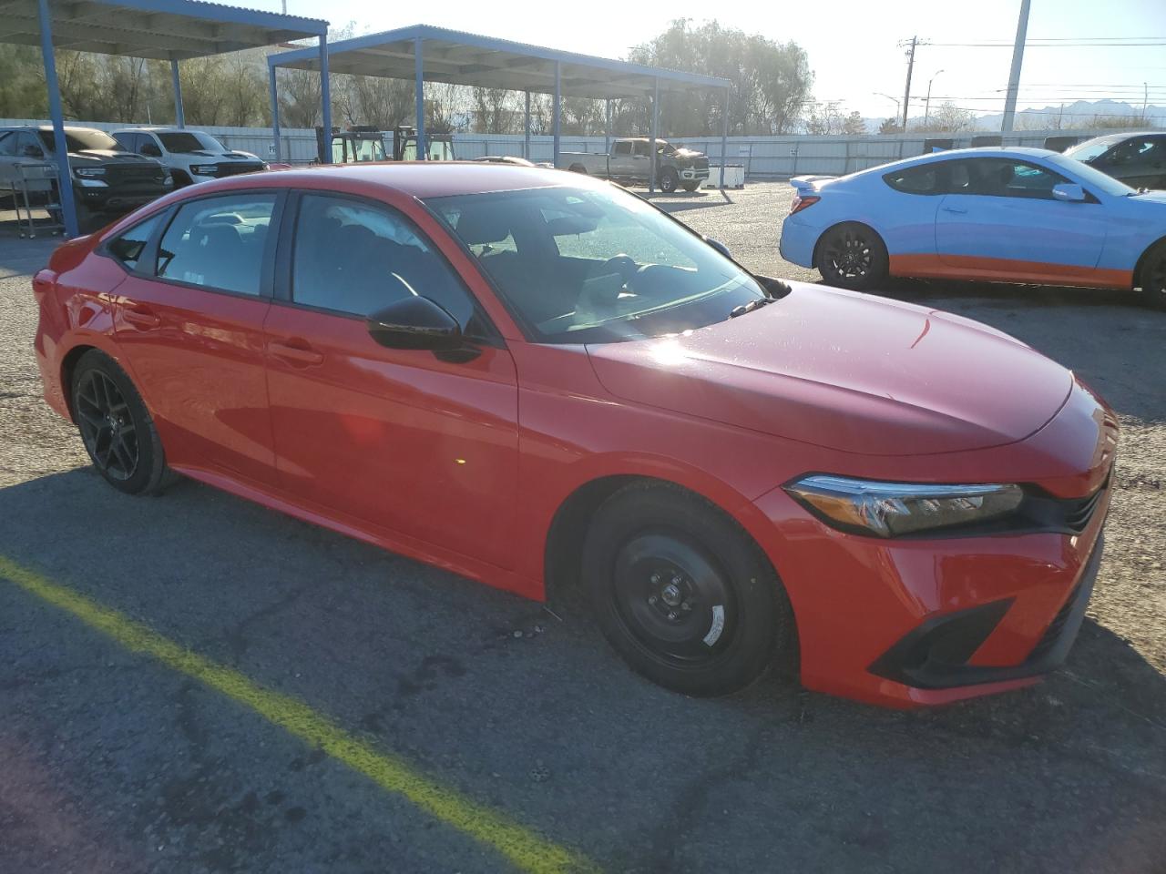2022 Honda Civic VIN 2HGFE2F51NH548958 Copart auction photo, undercarriage damage thumbnail 4