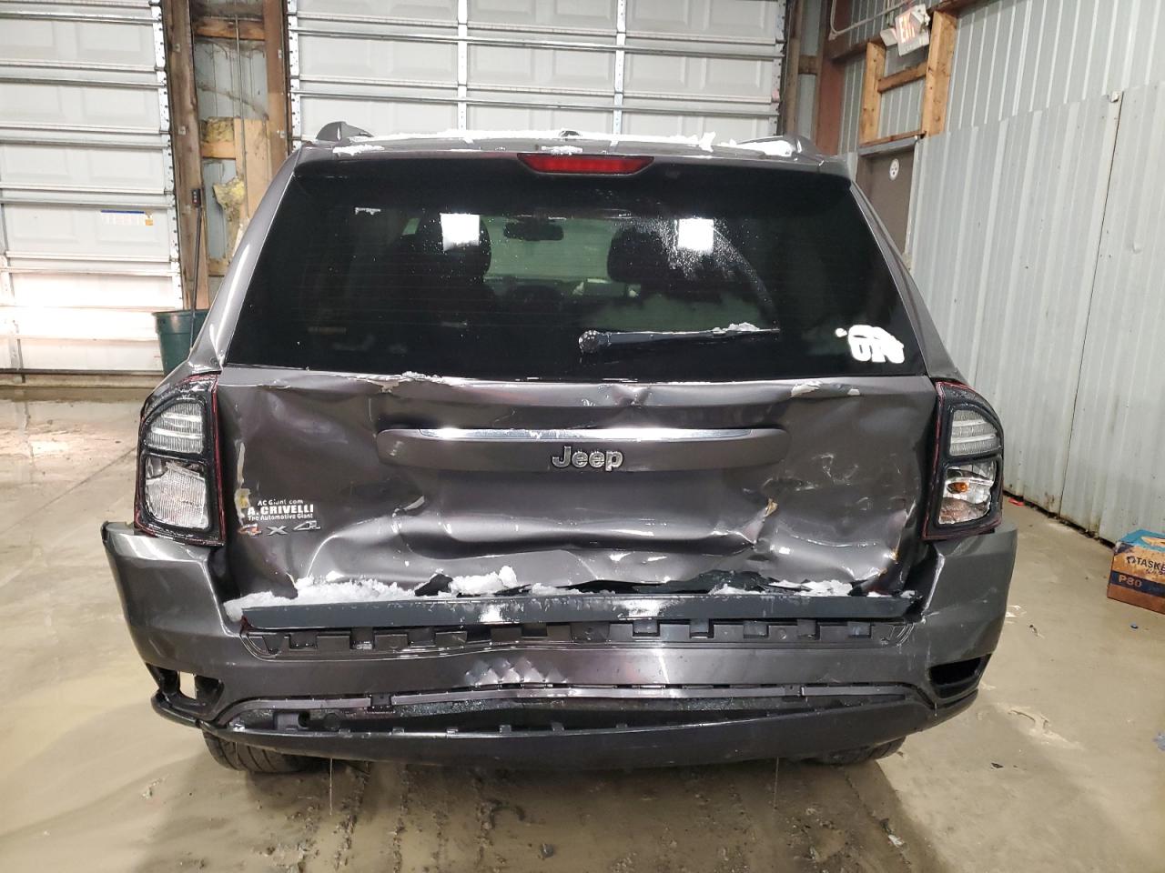 2017 Jeep Compass VIN 1C4NJDBB4HD142526 Copart auction photo, rear end damage thumbnail 6