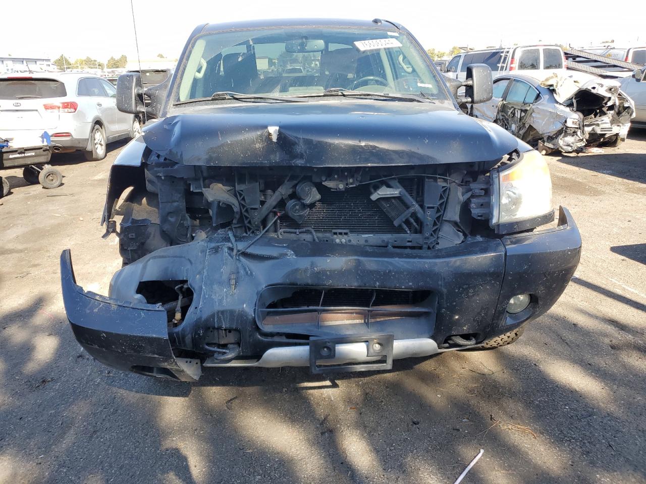 2015 Nissan Titan VIN 1N6BA0EC8FN510761 Copart auction photo, front end damage thumbnail 5