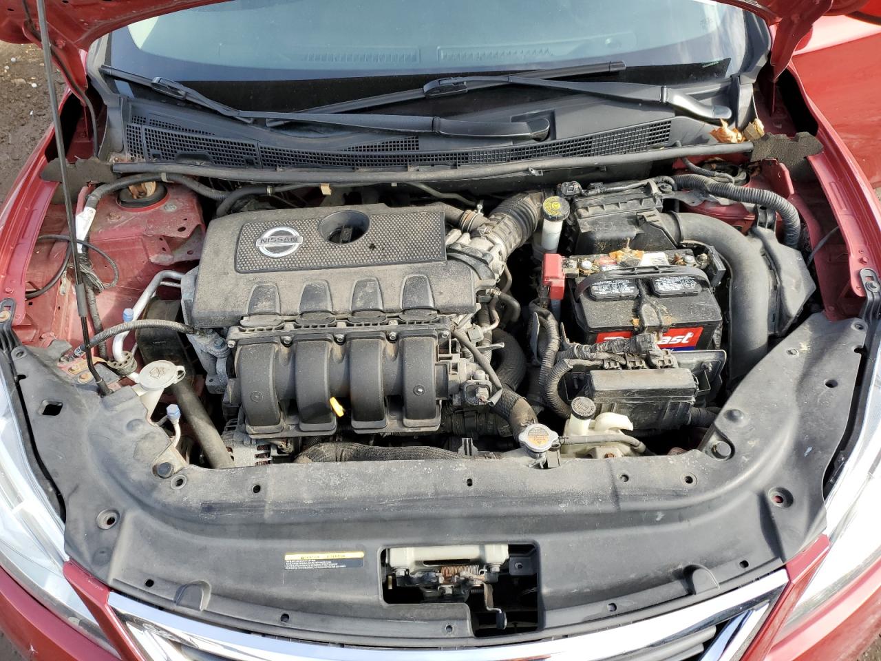 2014 Nissan Sentra VIN 3N1AB7AP0EY311768 Copart auction photo, rear end / front end damage thumbnail 11