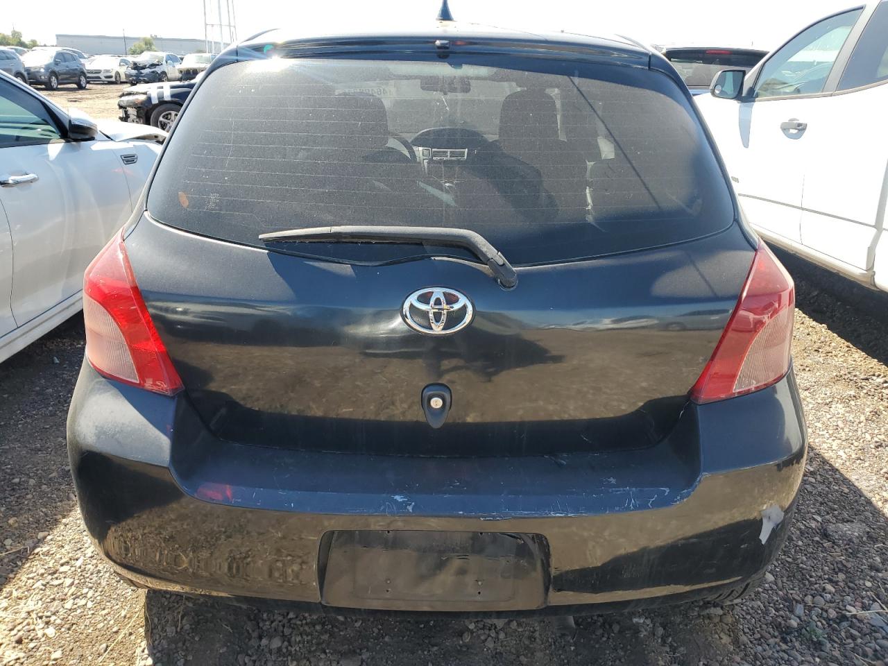 2007 Toyota Yaris VIN JTDJT903X75116197 Copart auction photo, front end / side damage thumbnail 6