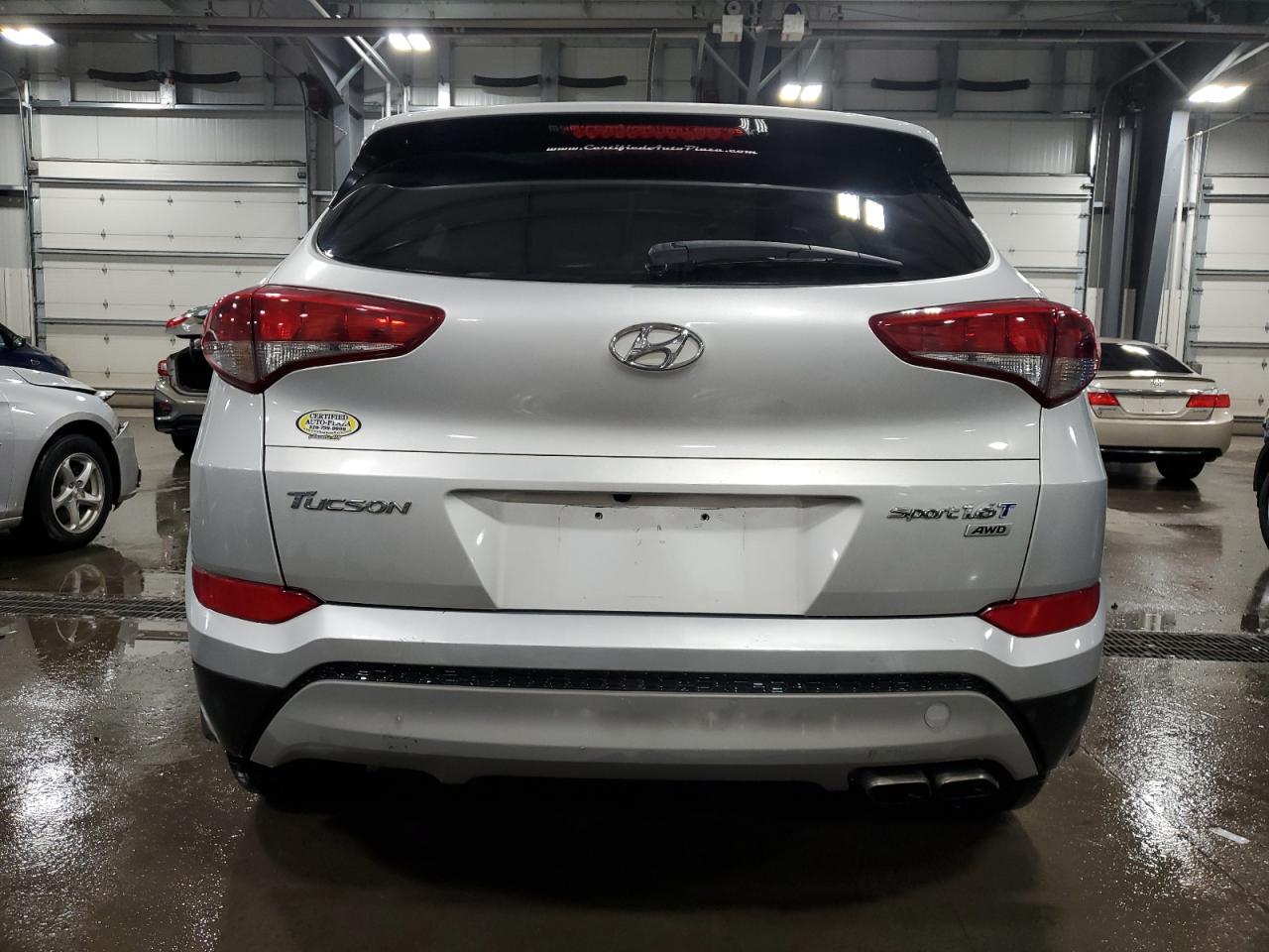 2017 Hyundai Tucson VIN KM8J3CA21HU330338 Copart auction photo, front end damage thumbnail 6