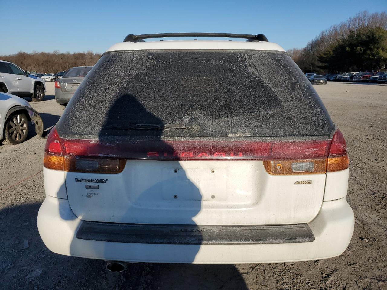 1999 Subaru Legacy VIN 4S3BK4354X7307593 Copart auction photo, front end / side damage thumbnail 6