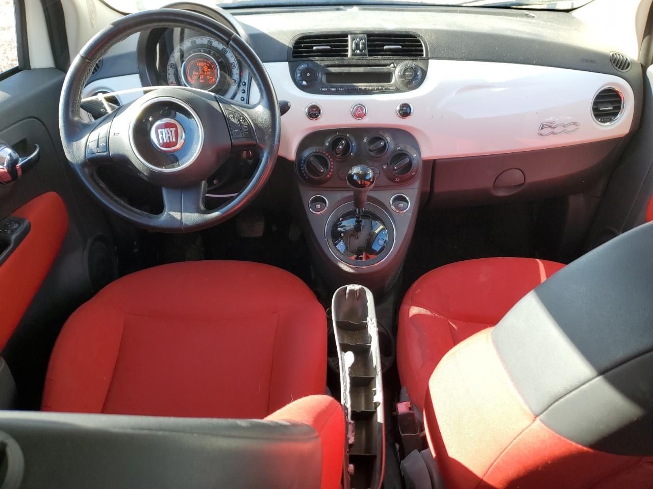 2012 Fiat 500 VIN 3C3CFFAR3CT309243 Copart auction photo, side / front end damage thumbnail 8