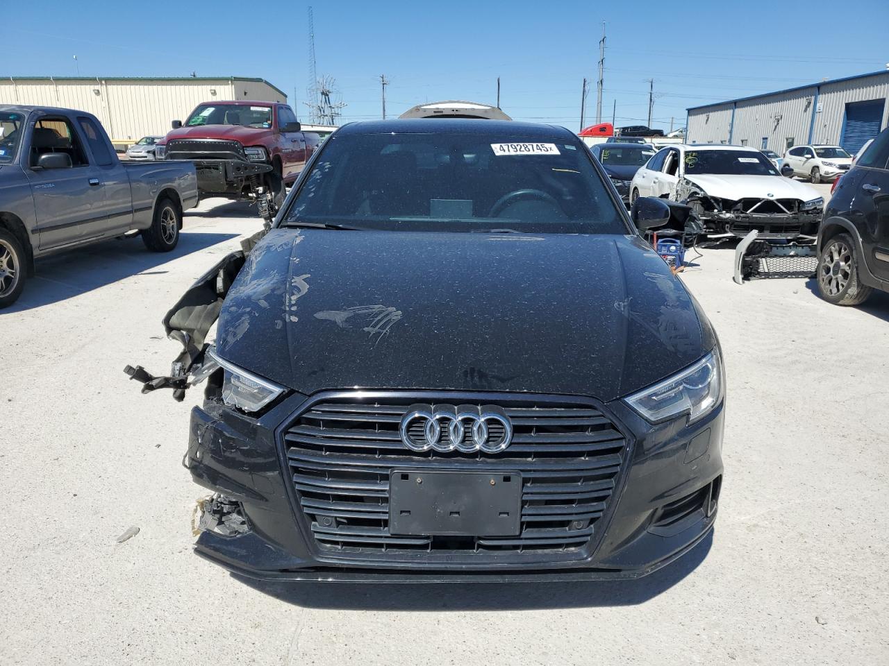 2020 Audi A3 VIN WAUAUGFF2LA105714 Copart auction photo, front end / undercarriage damage thumbnail 5