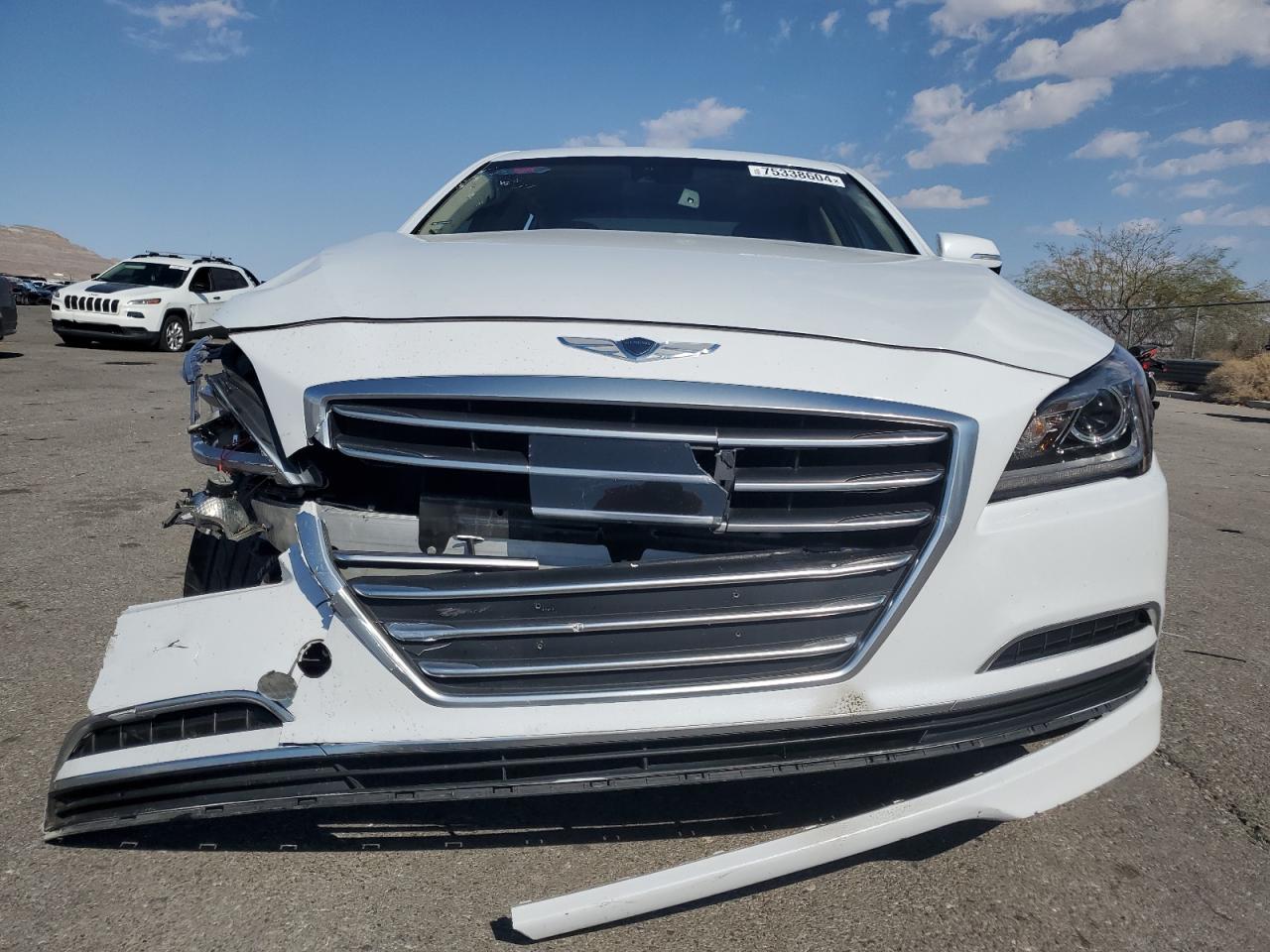 2017 Genesis G80 VIN KMHGN4JE4HU182352 Copart auction photo, front end / side damage thumbnail 5
