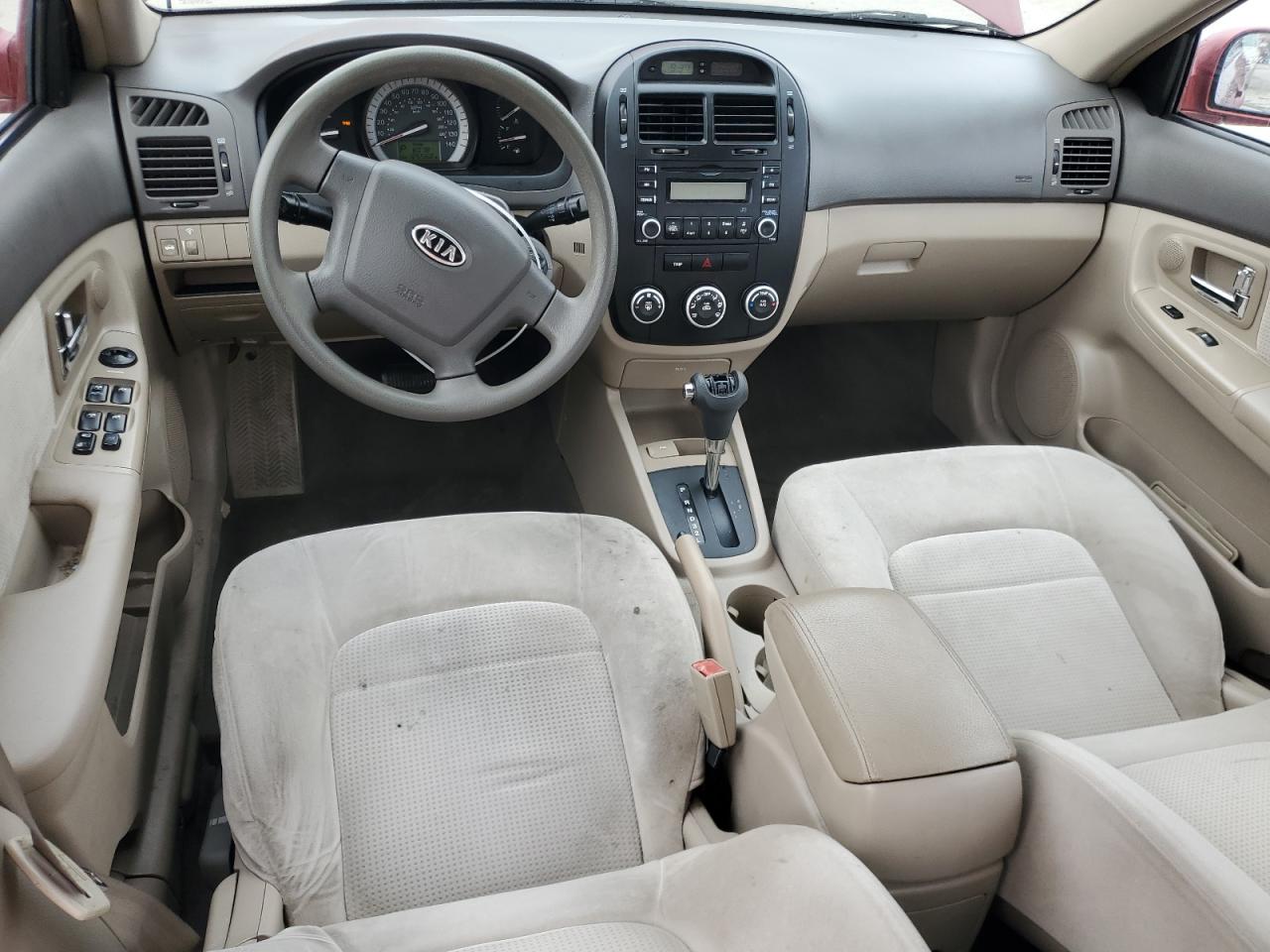 2007 KIA Spectra VIN KNAFE122X75447199 Copart auction photo, front end damage thumbnail 8