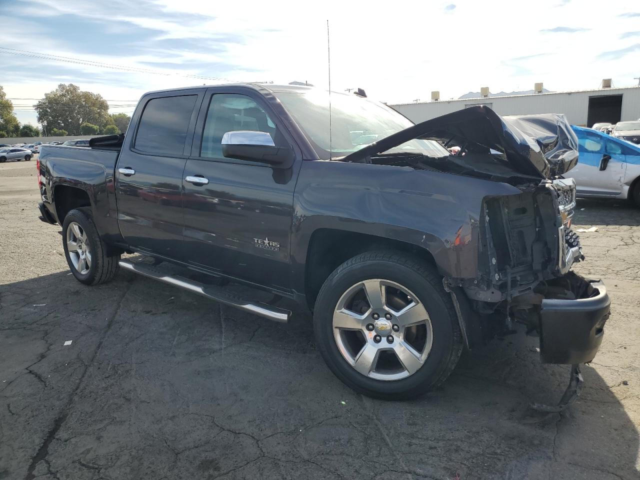 2014 Chevrolet Silverado VIN 3GCPCREC2EG413473 Copart auction photo, front end damage thumbnail 4