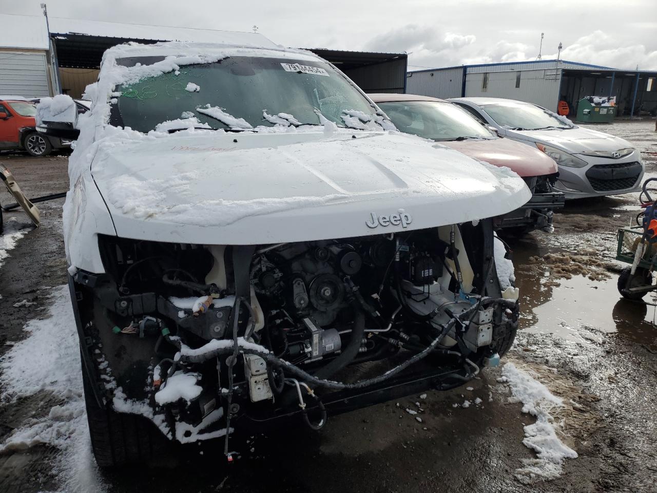 2013 Jeep Grand Cherokee VIN 1C4RJFCG4DC593947 Copart auction photo, front end damage thumbnail 5