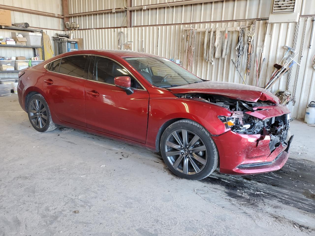2018 Mazda 6 VIN JM1GL1VM3J1332856 Copart auction photo, front end / hail damage thumbnail 4