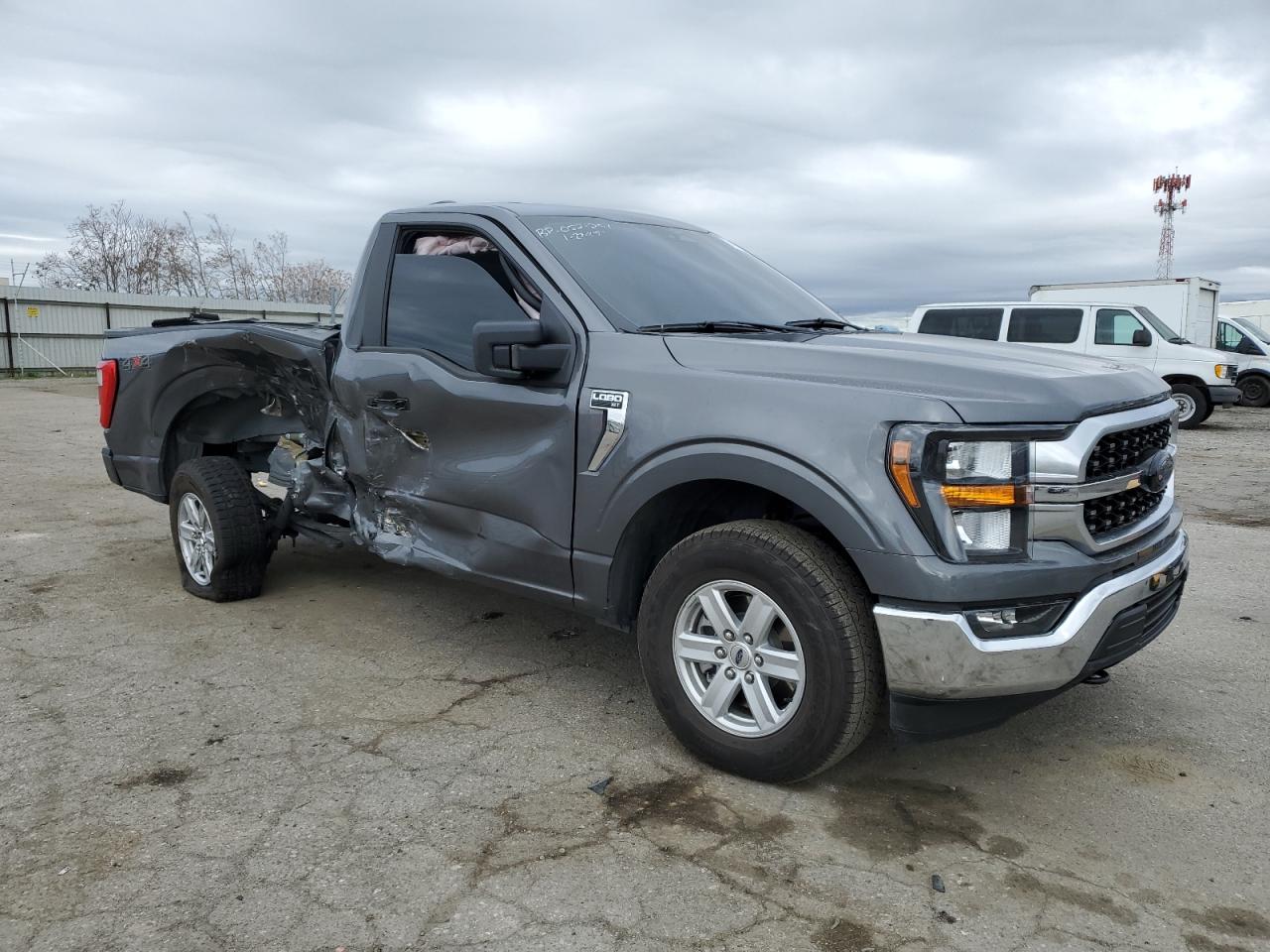 2023 Ford F-150 VIN 1FTMF1E52PKF02937 Copart auction photo, rear end / side damage thumbnail 4