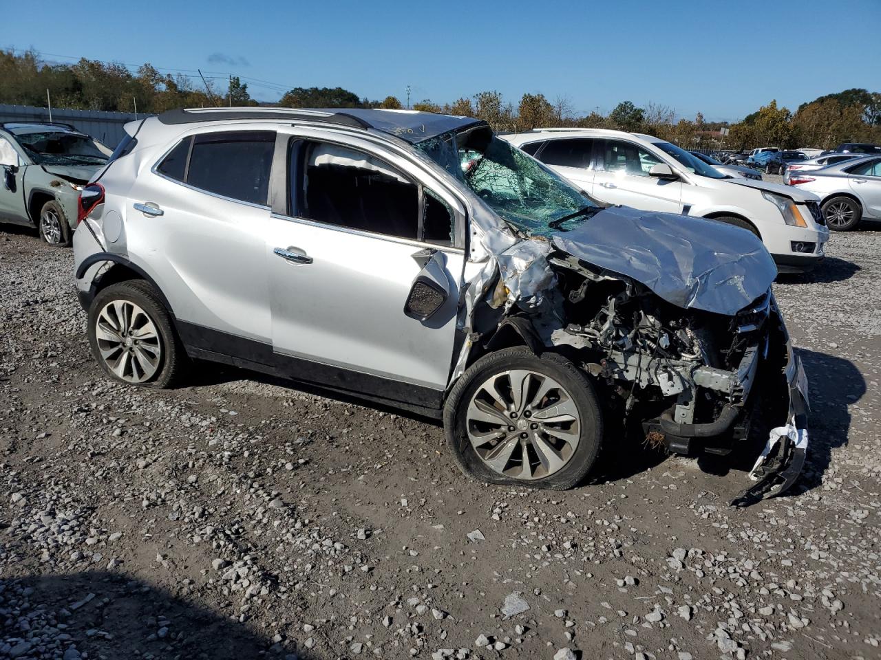 2019 Buick Encore VIN KL4CJASB0KB922168 Copart auction photo, front end / all over damage thumbnail 4