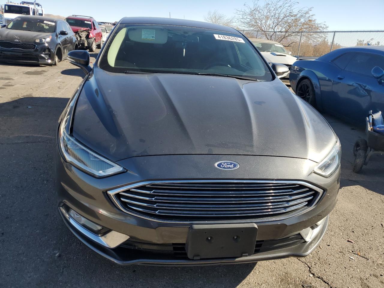 2017 Ford Fusion VIN 3FA6P0H99HR130496 Copart auction photo, side / front end damage thumbnail 5