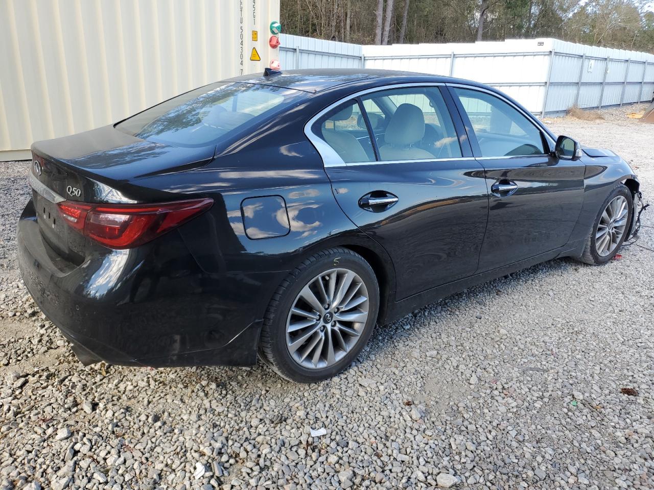 2018 Infiniti Q50 VIN JN1EV7AP5JM359255 Copart auction photo, front end damage thumbnail 3