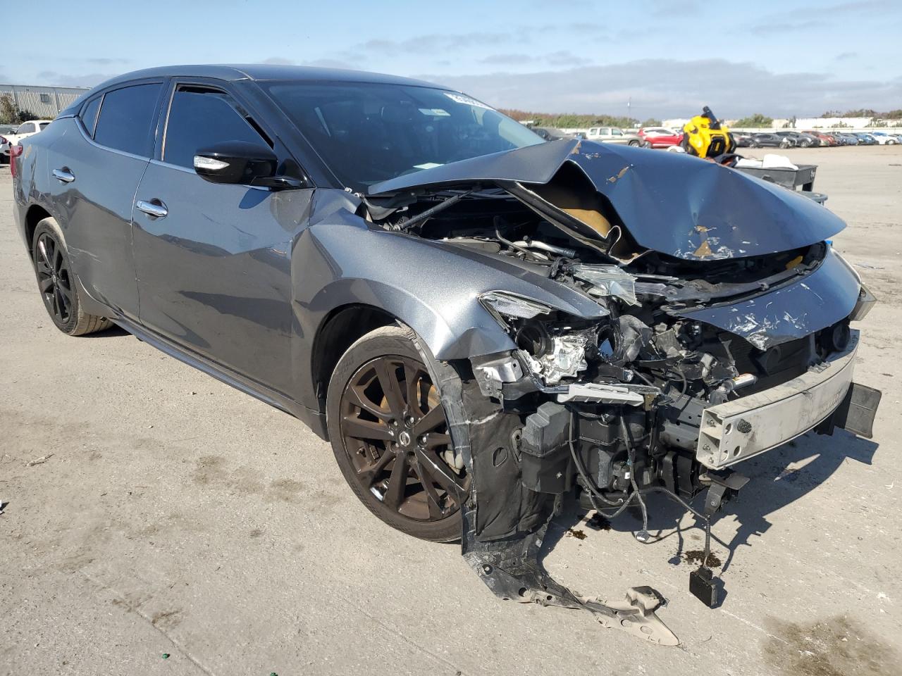 2016 Nissan Maxima VIN 1N4AA6AP9GC430964 Copart auction photo, front end / side damage thumbnail 4