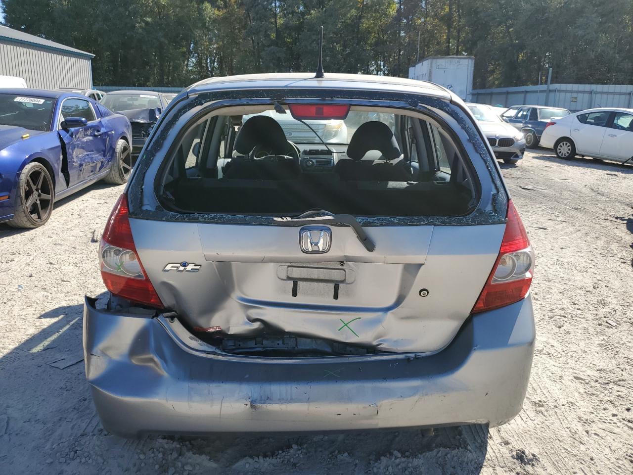 2008 Honda Fit VIN JHMGD37488S006785 Copart auction photo, rear end damage thumbnail 6