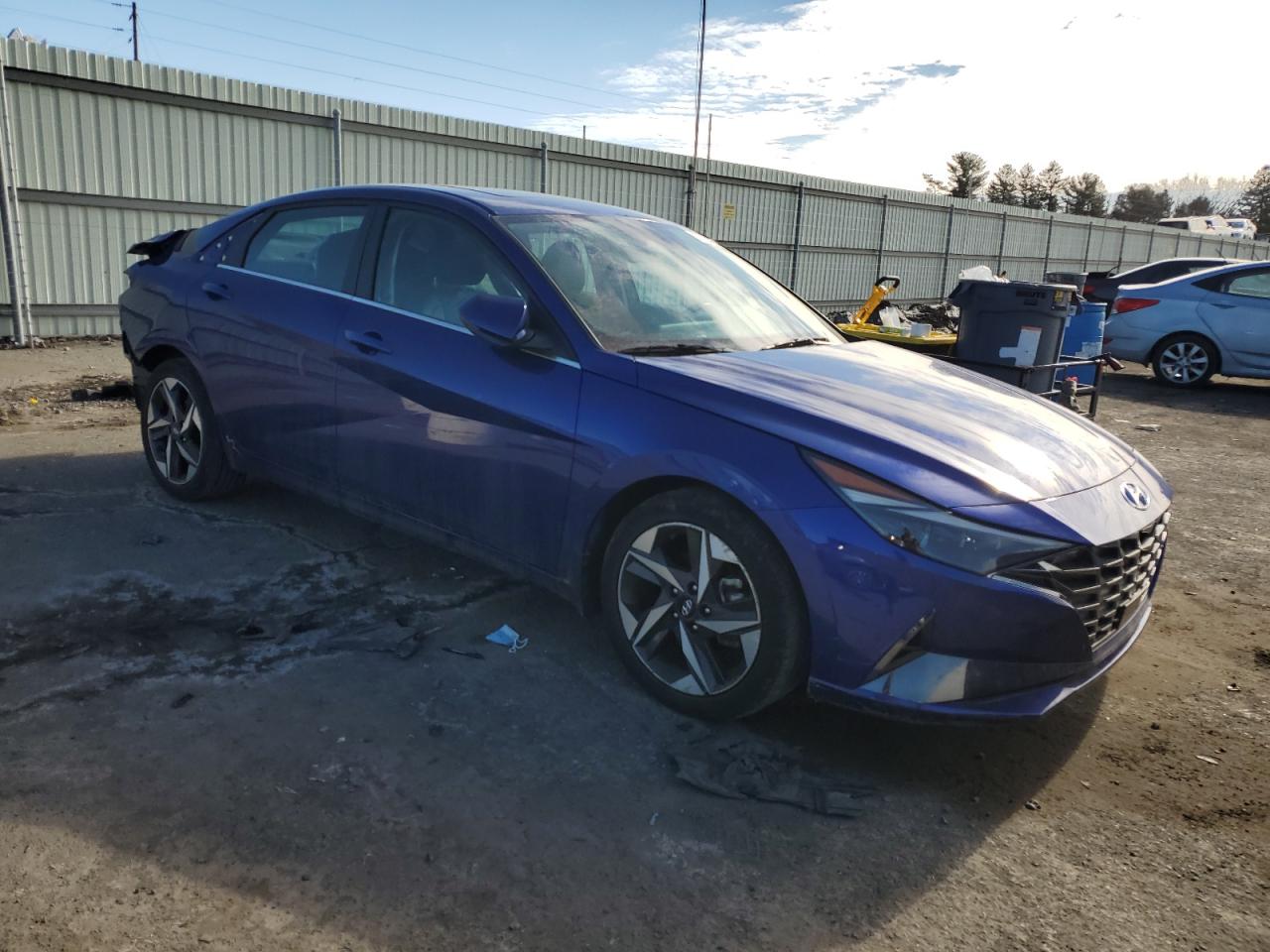 2022 Hyundai Elantra VIN 5NPLP4AG3NH077578 Copart auction photo, rear end damage thumbnail 4